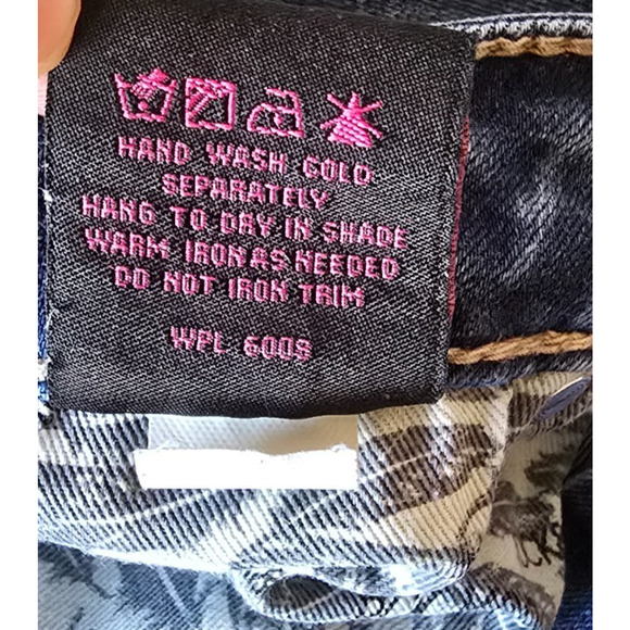 Rock & Roll Denim Boyfriend Jeans Women's 28 x 30 (30 x 28) Blue Dark Wash - Picture 7 of 16